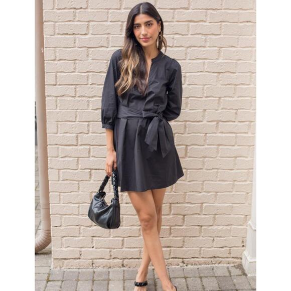 TART LORRIE POPLIN BELTED SHIRTDRESS‎ size large - Picture 1 of 8